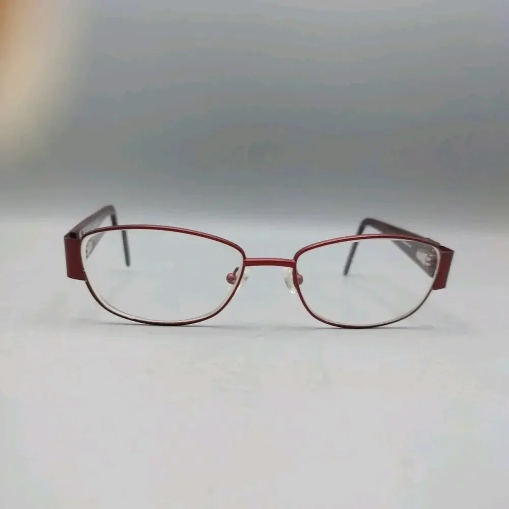 Eleanor by Alexander Collection Eyeglasses Frames Red Copper 55-17